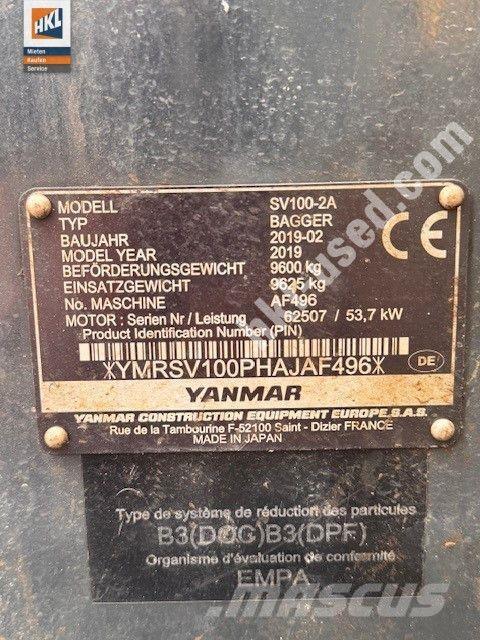 Yanmar SV 100-2 Εκσκαφάκι (διαβολάκι) < 7t