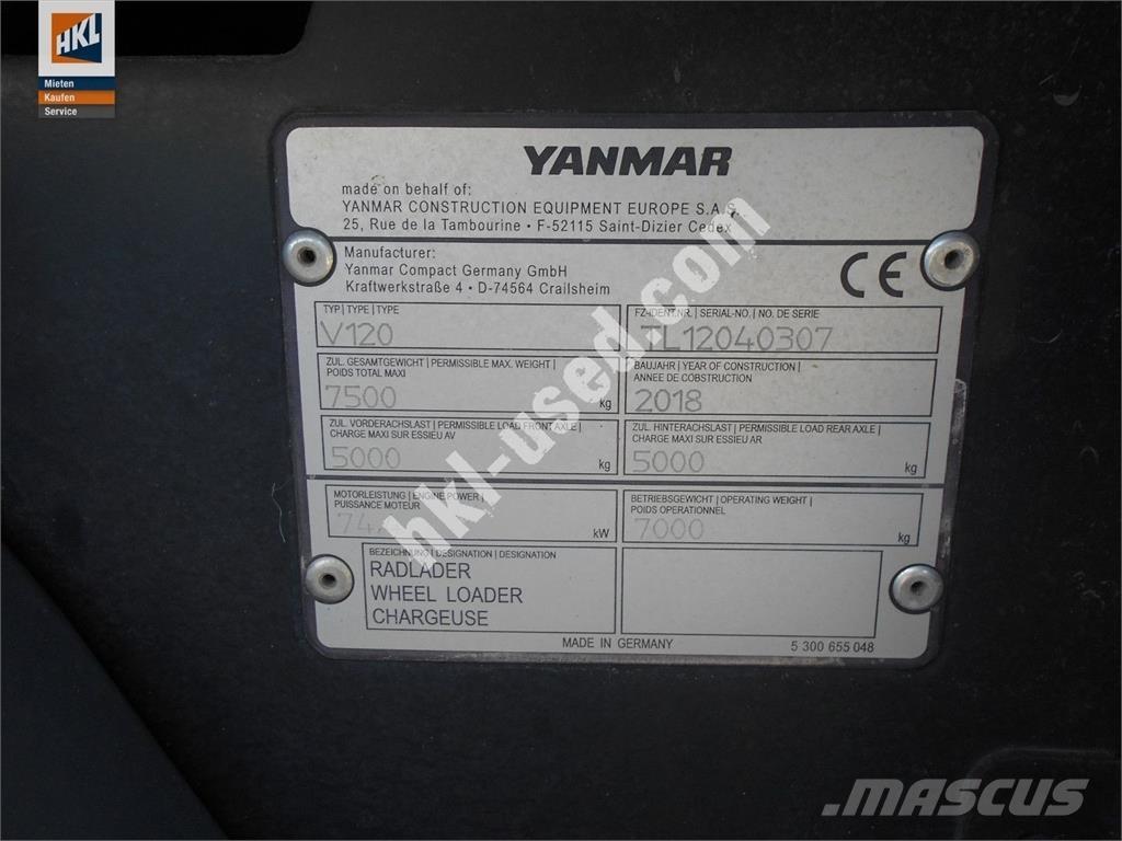 Yanmar V 120 Φορτωτές με λάστιχα (Τροχοφόροι)