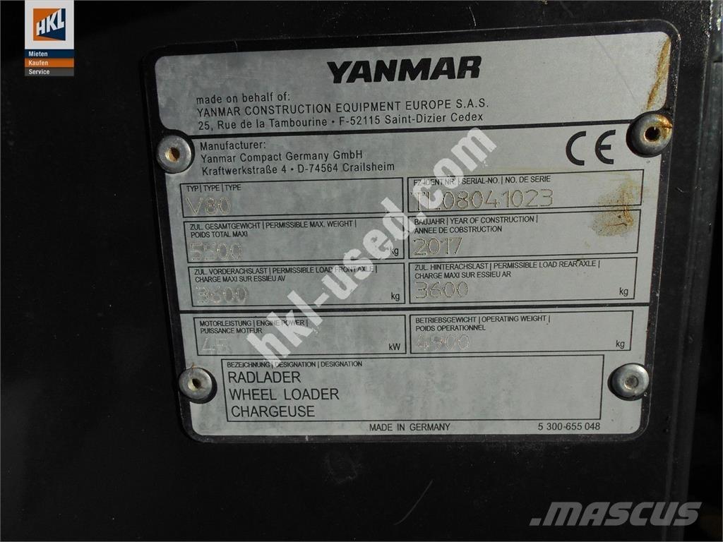 Yanmar V 80 Φορτωτές με λάστιχα (Τροχοφόροι)