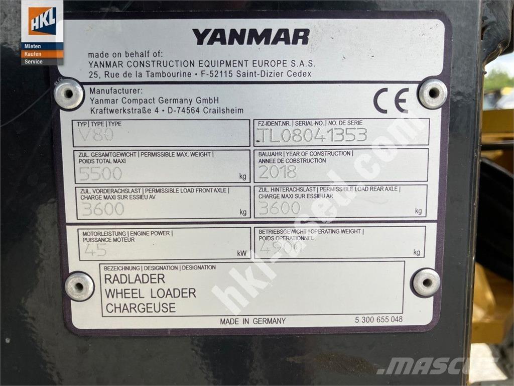 Yanmar V 80 Φορτωτές με λάστιχα (Τροχοφόροι)