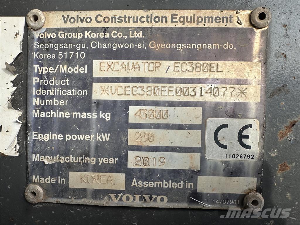 Volvo EC380E Κατασκευές - Άλλα