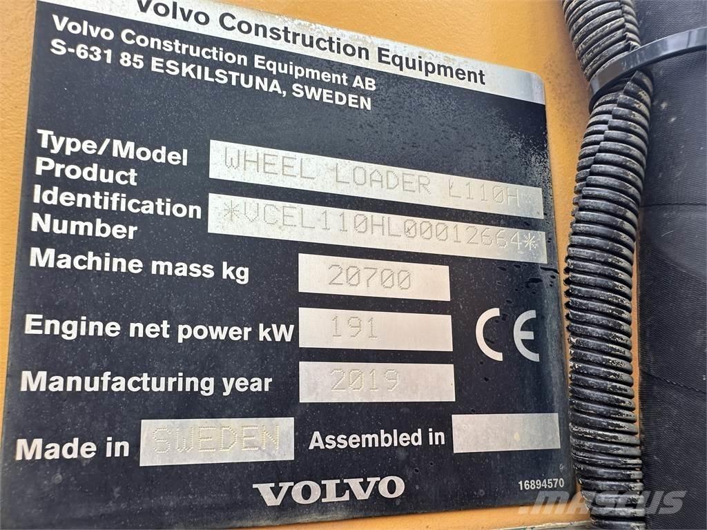 Volvo L110H Φορτωτές με λάστιχα (Τροχοφόροι)