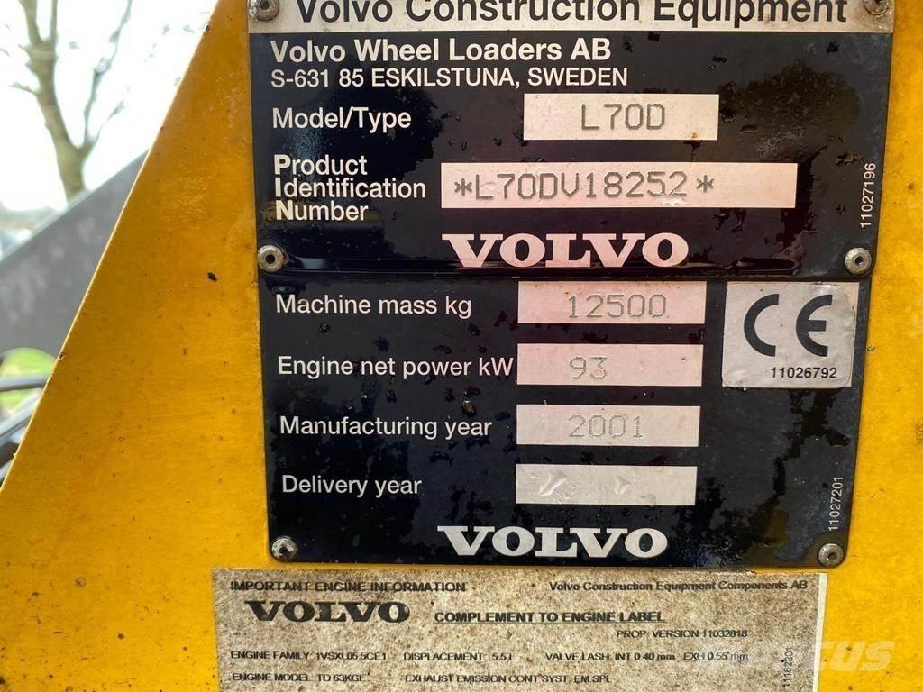 Volvo L70D Φορτωτές με λάστιχα (Τροχοφόροι)