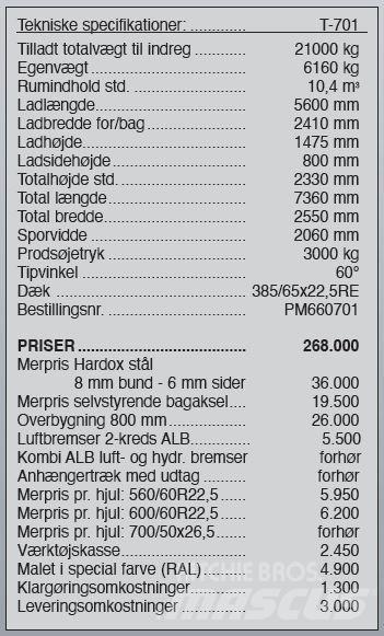 Pronar T-701 Άλλα μηχανήματα φροντίδας εδάφους