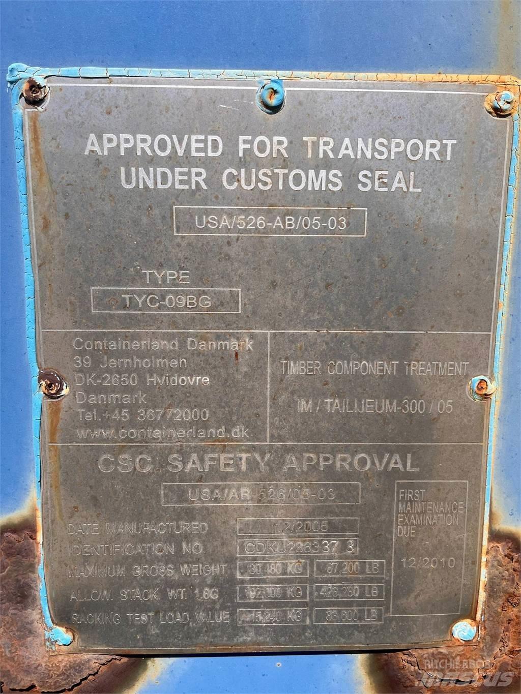  20FT Container Container αποθήκευσης