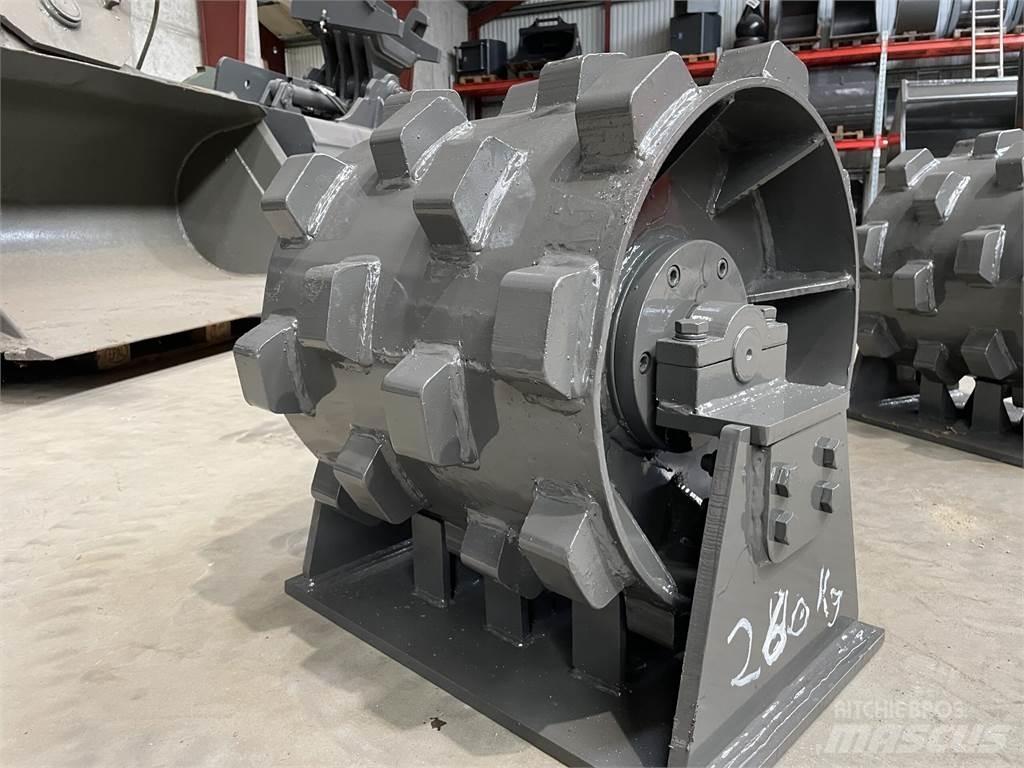  450 mm kompaktorhjul Κύλινδροι με επίσωτρα με αέρα