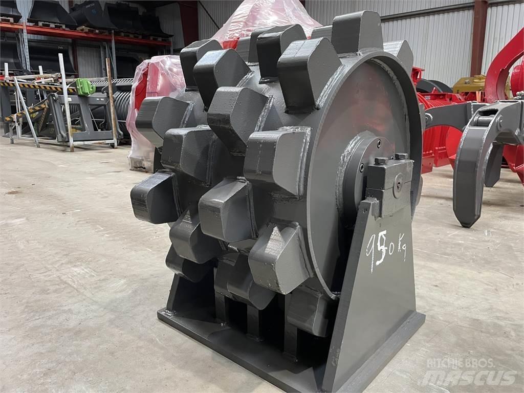  570 mm kompaktorhjul Κύλινδροι με επίσωτρα με αέρα