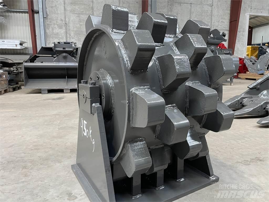  570 mm kompaktorhjul Κύλινδροι με επίσωτρα με αέρα