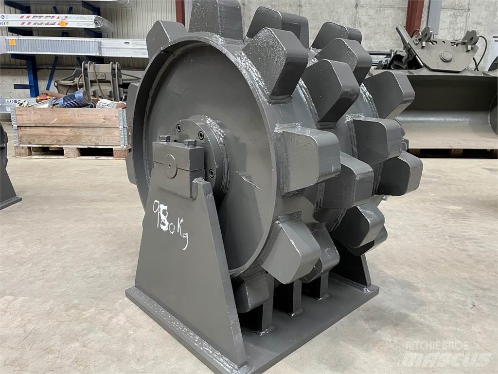  570 mm kompaktorhjul Κύλινδροι με επίσωτρα με αέρα