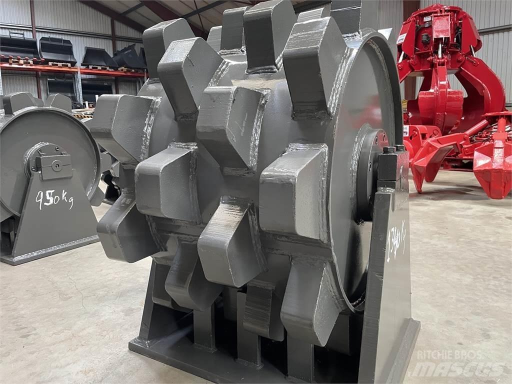  650 mm kompaktorhjul Κύλινδροι με επίσωτρα με αέρα