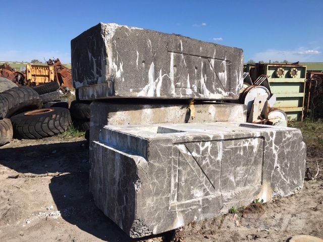  Ballastvægte 3 stk. - 3500 kg Εξαρτήματα και εξοπλισμός για γερανούς