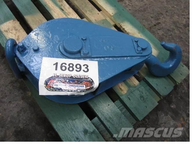  Løftekrog - 3 ton - 1 wirehjul Εξαρτήματα και εξοπλισμός για γερανούς