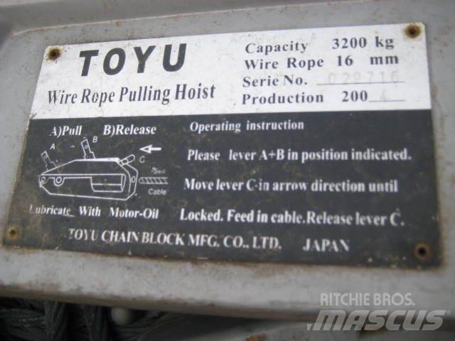  Rope pulling hoist - 3 stk. Αναβατόρια και ανυψωτήρες υλικών