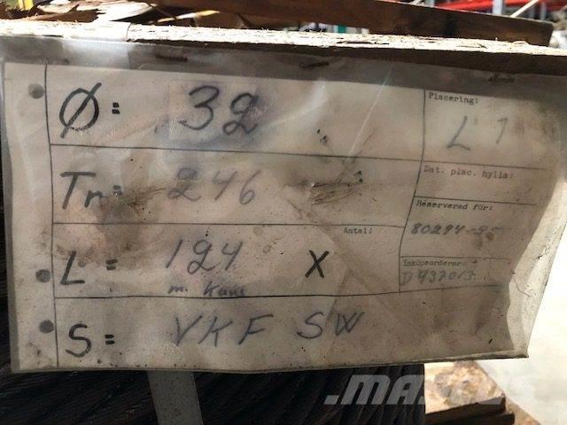  Stålwire Ø32 mm Εξαρτήματα και εξοπλισμός για γερανούς