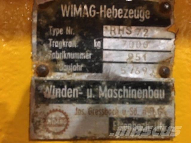  Wimag RHS72 løfteåg - 7 ton Εξαρτήματα και εξοπλισμός για γερανούς