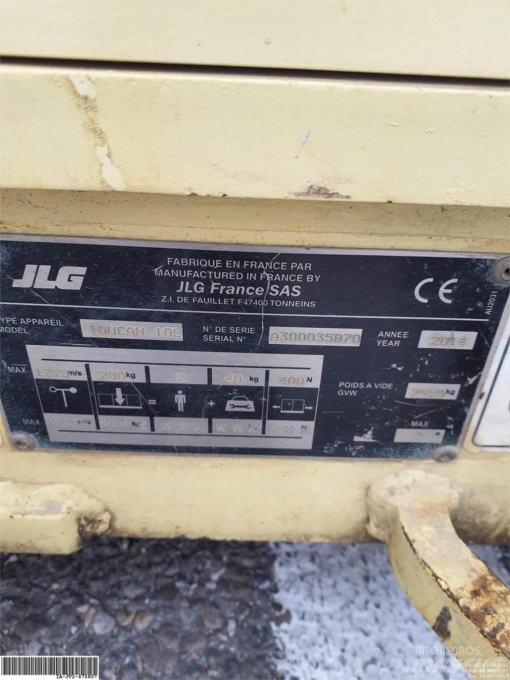 JLG Toucan 10E Ανυψωτήρες με κατακόρυφους πυλώνες