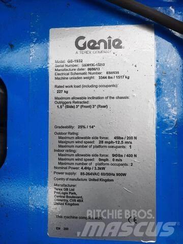 Genie GS1932 Ανυψωτήρες ψαλιδωτής άρθρωσης