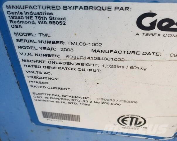 Genie TML Πύργοι προβολέων