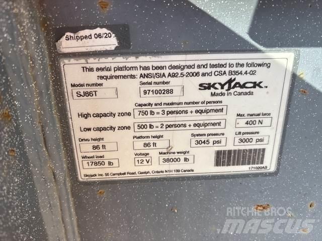 SkyJack SJ86T Κατασκευές - Άλλα