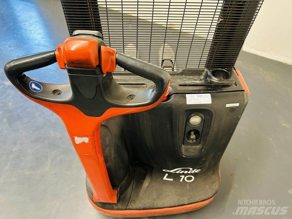 Linde L10 Παλετοφόρα πεζού χειριστή με ιστό
