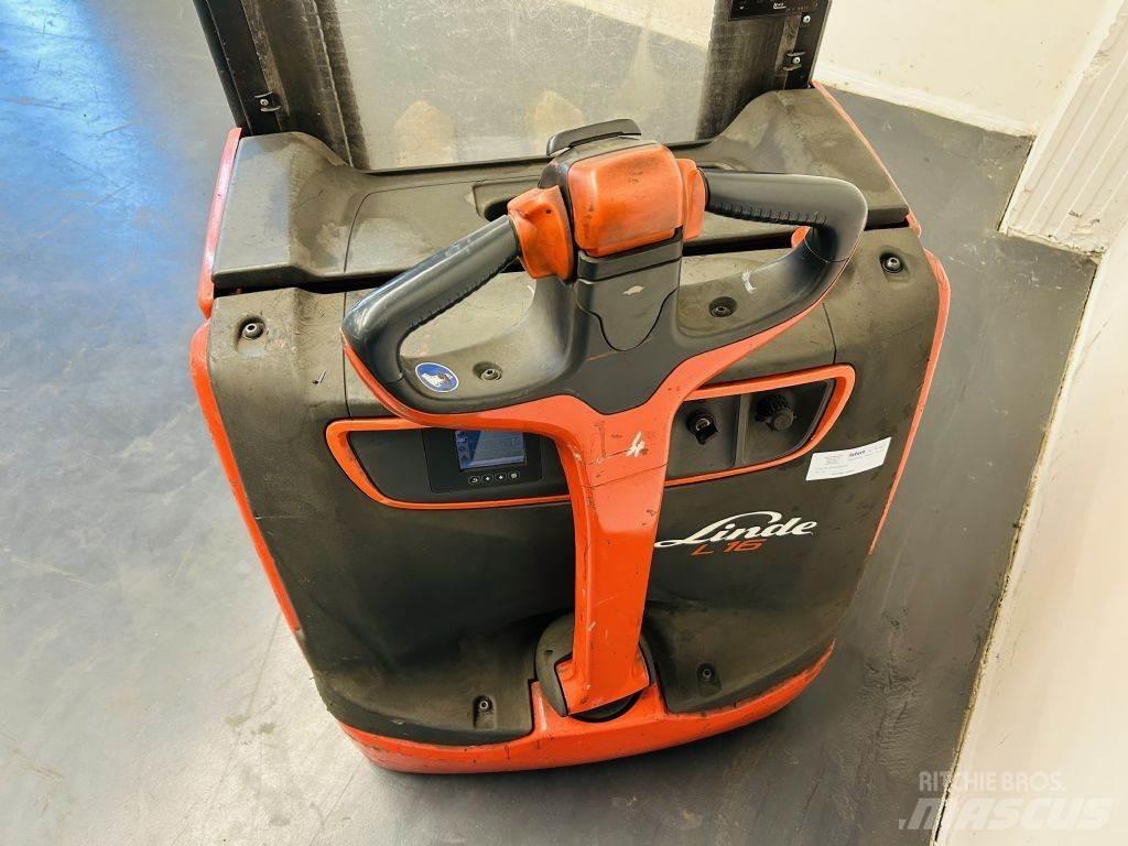 Linde L16 Παλετοφόρα πεζού χειριστή με ιστό