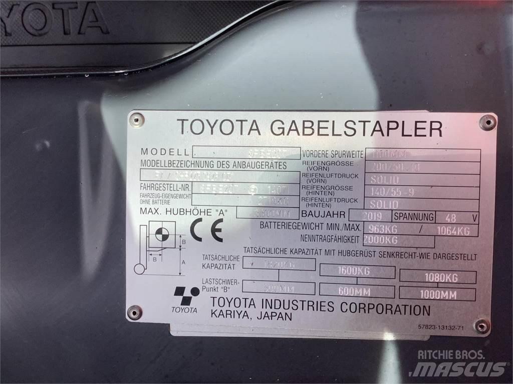 Toyota 8FBE20T Ηλεκτρικά περονοφόρα ανυψωτικά κλαρκ