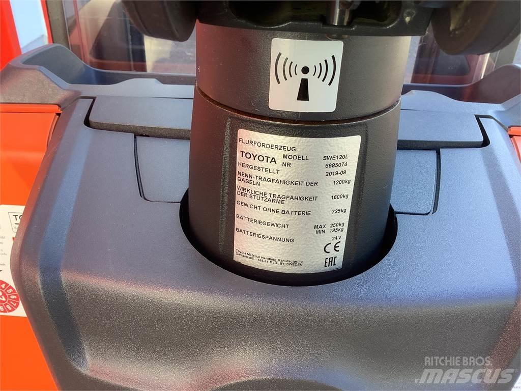 Toyota SWE120L Παλετοφόρα πεζού χειριστή με ιστό