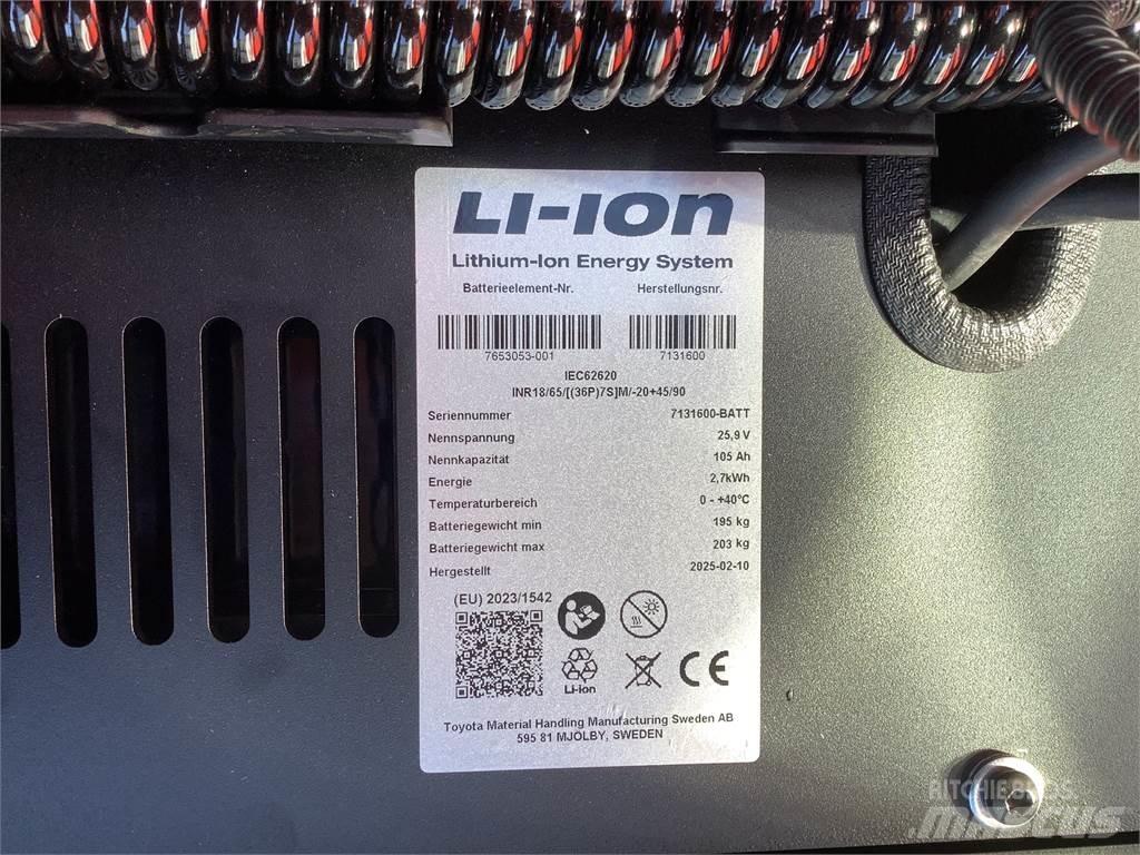 Toyota SWE120L Παλετοφόρα πεζού χειριστή με ιστό