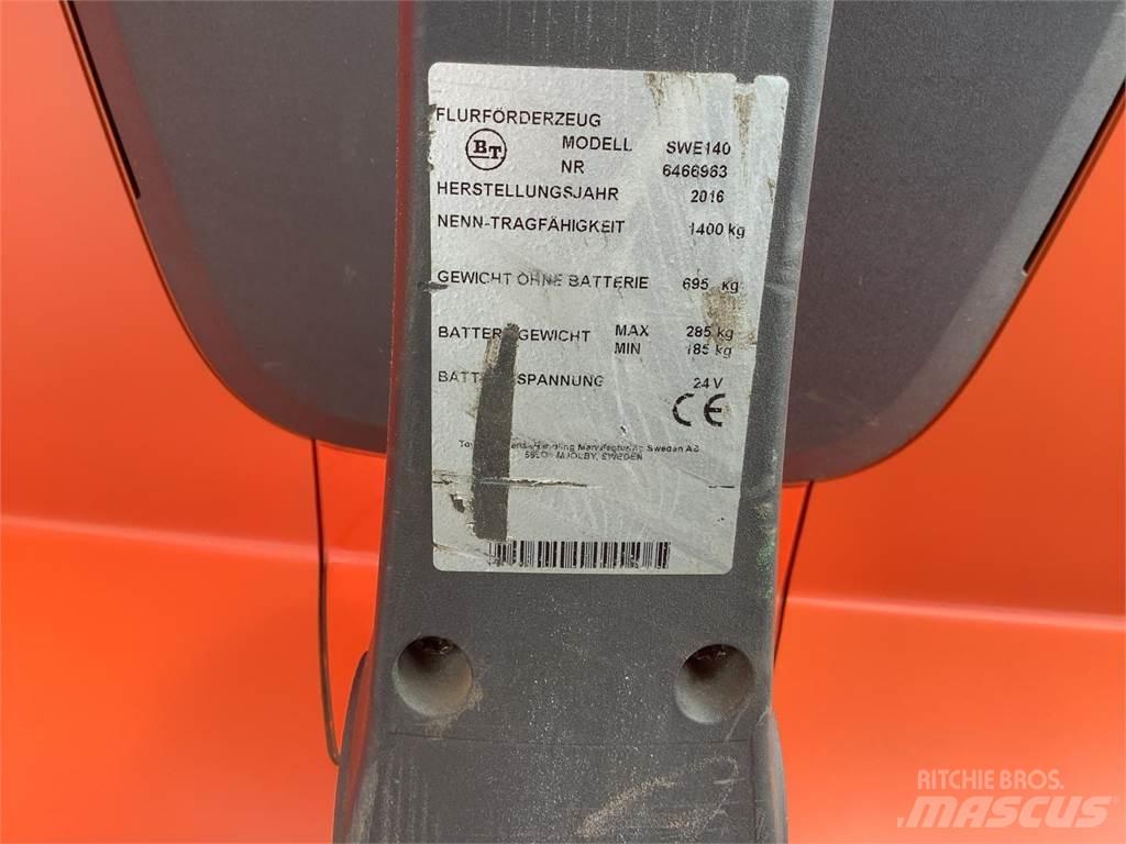 Toyota SWE140 Παλετοφόρα πεζού χειριστή με ιστό