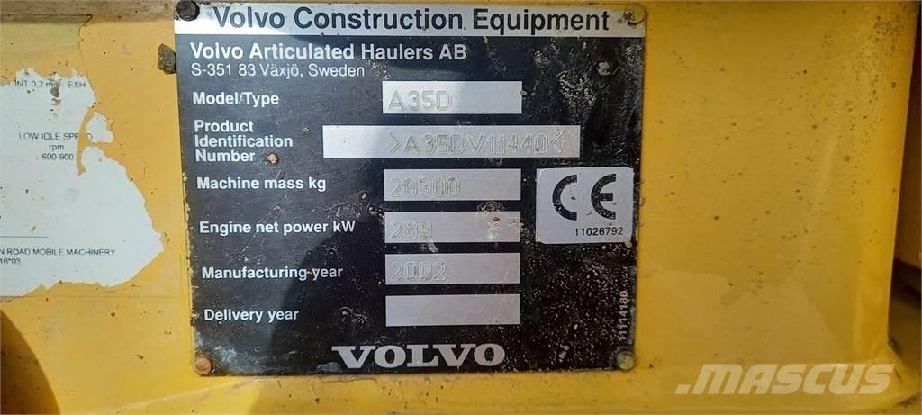 Volvo A35D Σπαστό Dump Truck ADT