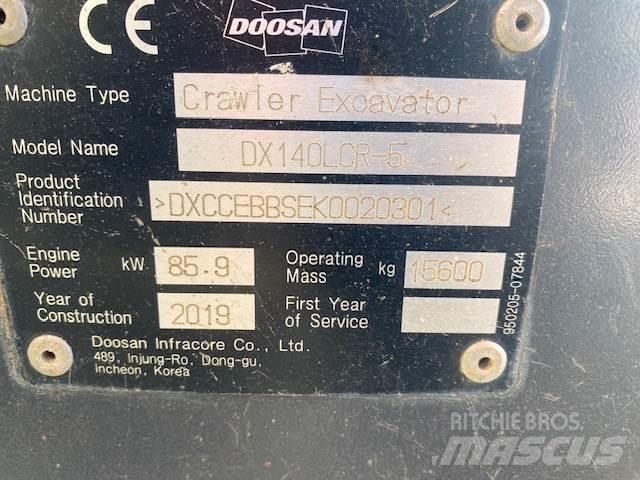 Doosan DX140LCR Εκσκαφείς με ερπύστριες
