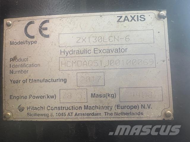 Hitachi ZX130-6 Εκσκαφείς με ερπύστριες