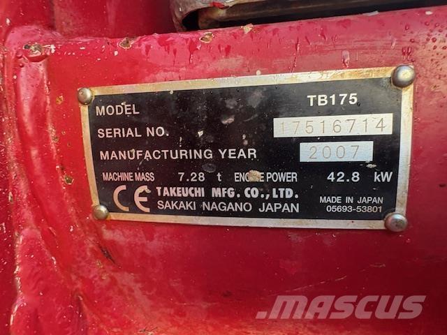 Takeuchi TB175 Μίνι εκσκαφείς 7t - 12t