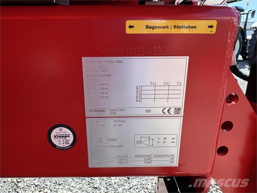 Krampe SK500 Οδοστρωτήρες μονού κυλίνδρου