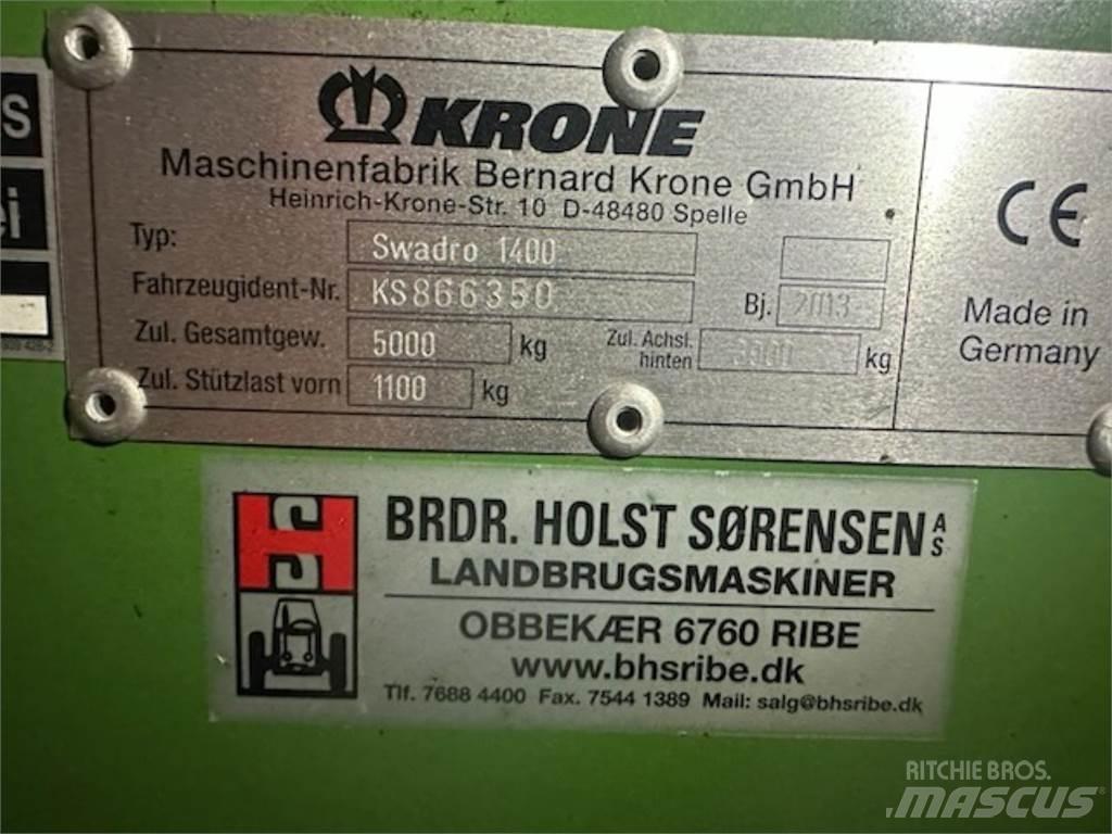 Krone SWADRO 1400 Τσουγκράνες και χορτοξηραντικές μηχανές