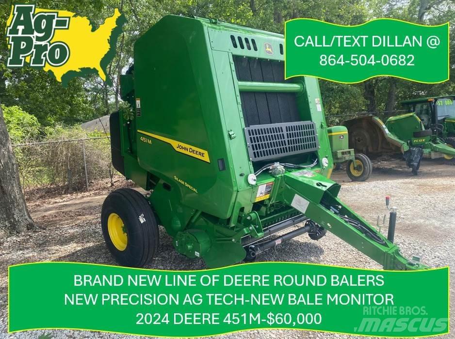 John Deere 451M Πρέσες κυλινδρικών δεμάτων
