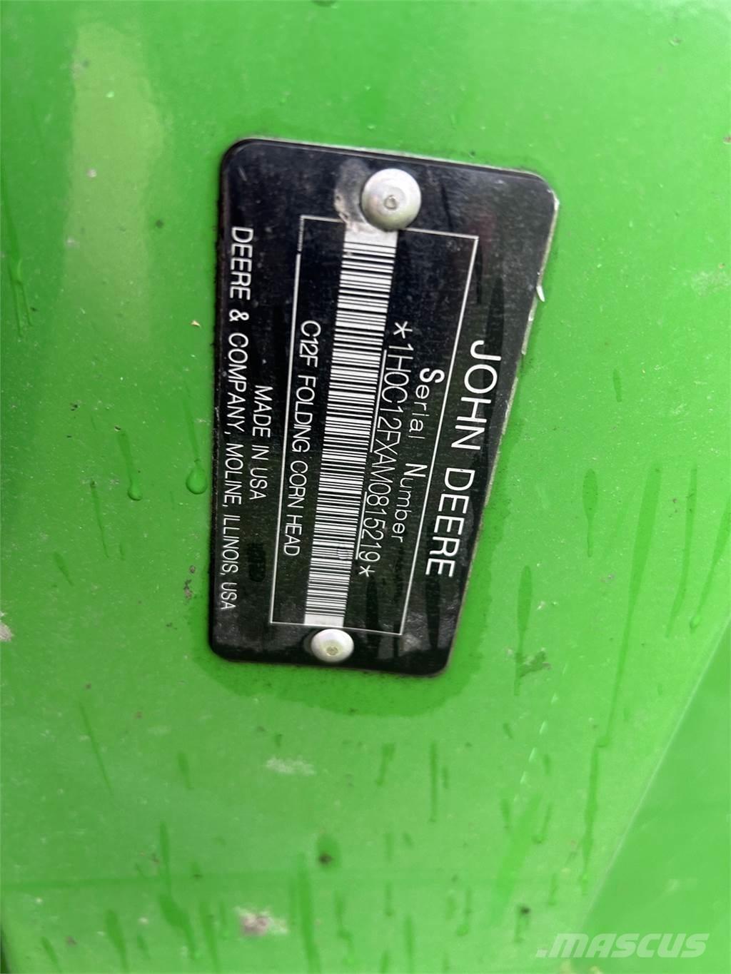 John Deere C12F Εξαρτήματα θεριζοαλωνιστικών μηχανών