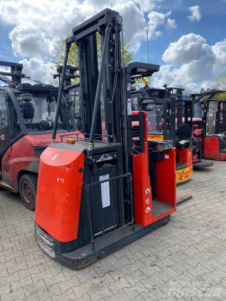 Linde V 11 015 Περονοφόρο ανυψωτικό συλλογής παραγγελιών μεσαίου ύψους