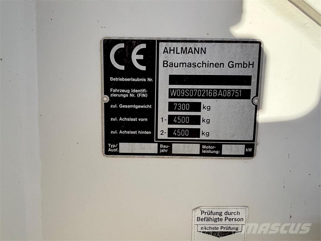 Ahlmann AS 70 Φορτωτές με λάστιχα (Τροχοφόροι)