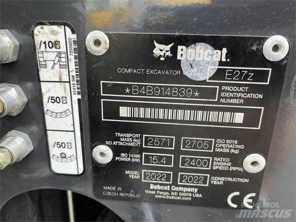 Bobcat E 27z Εκσκαφάκι (διαβολάκι) < 7t