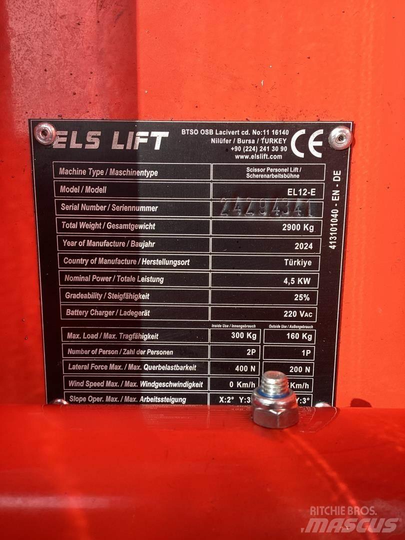 ELS LIFT EL12E Ανυψωτήρες ψαλιδωτής άρθρωσης