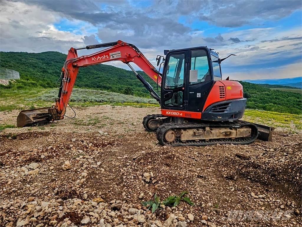 Kubota KX080-4 Εκσκαφάκι (διαβολάκι) < 7t