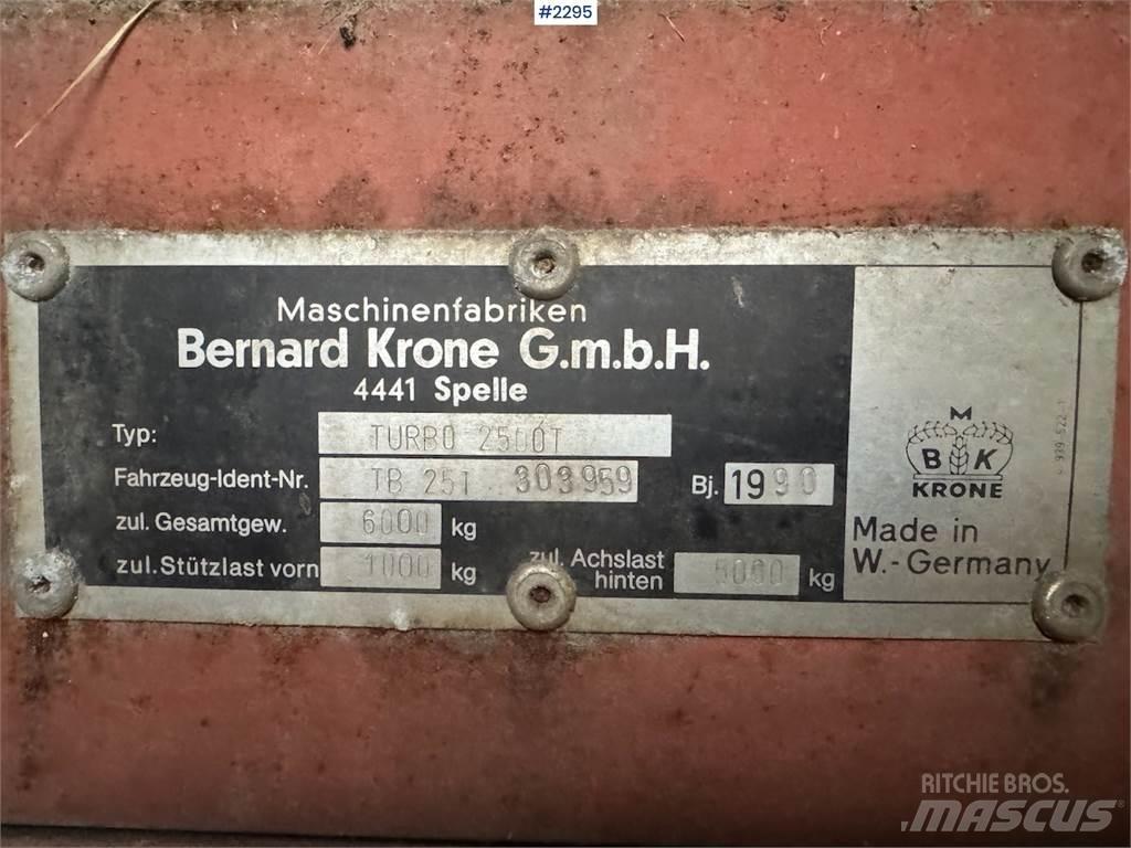 Krone Turbo 2500 Λοιπός εξοπλισμός συγκομιδής