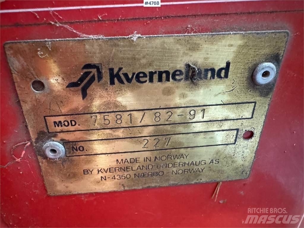 Kverneland 7581 Λοιπός εξοπλισμός συγκομιδής