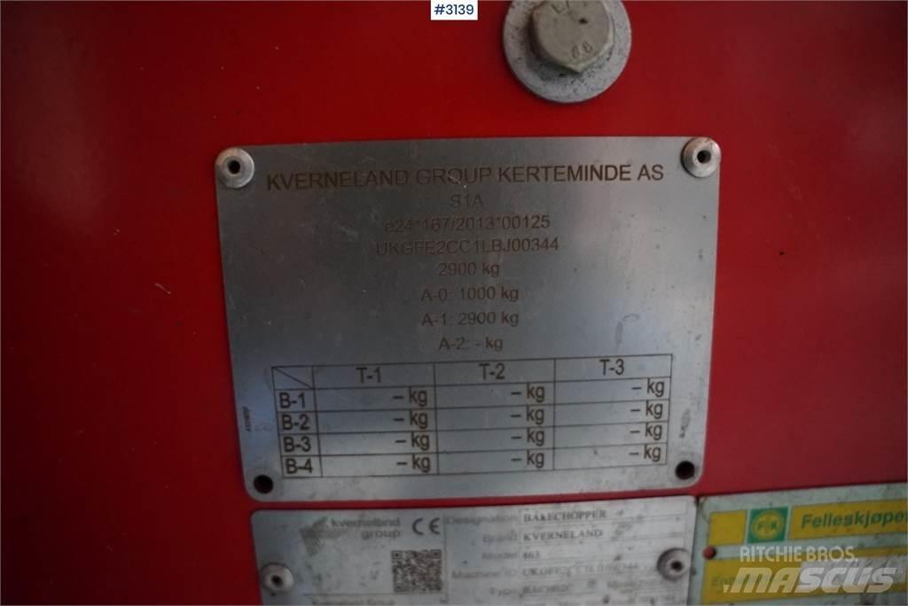 Kverneland 863 Λοιπός εξοπλισμός συγκομιδής χορτονομής