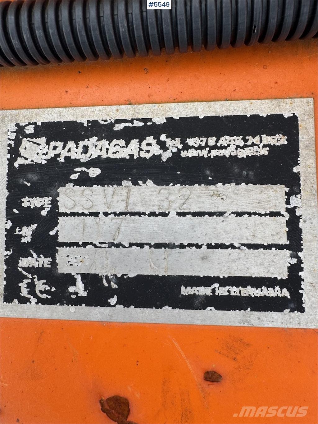 Padagas SSVL 32 Εκχιονιστήρες και χιονοδιώχτες