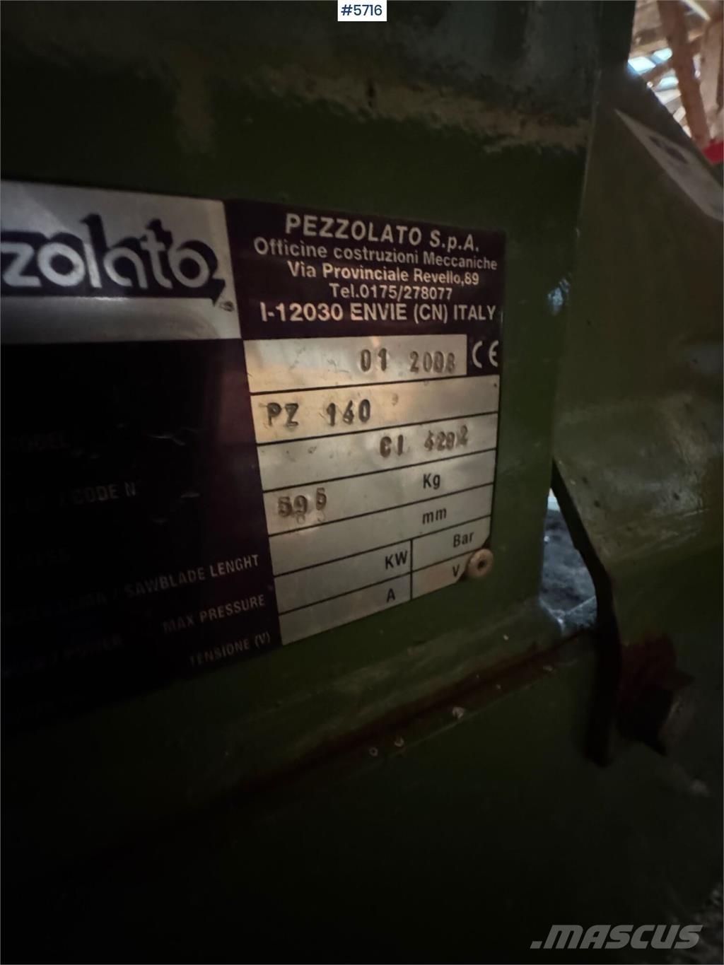 Pezzolato PZ 140 Άλλα εξαρτήματα