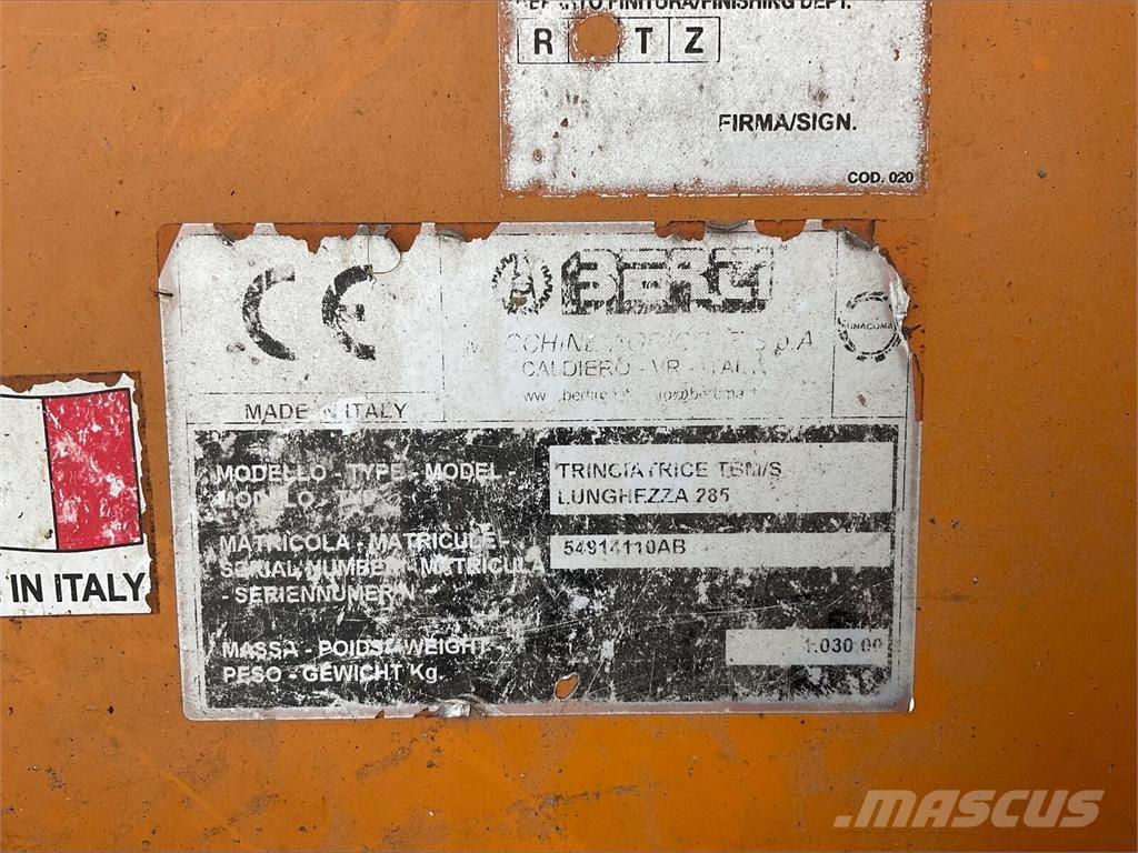 Berti Dual 285 Χορτοκοπτικά και κορυφολόγοι βοσκοτόπων