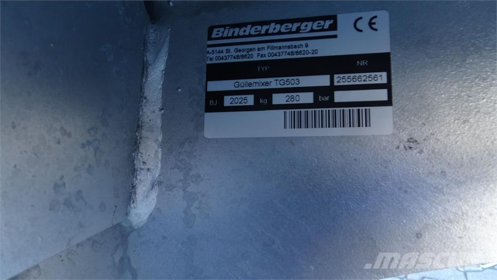 Binderberger T 503 Άλλες μηχανές λιπασμάτων και εξαρτήματα