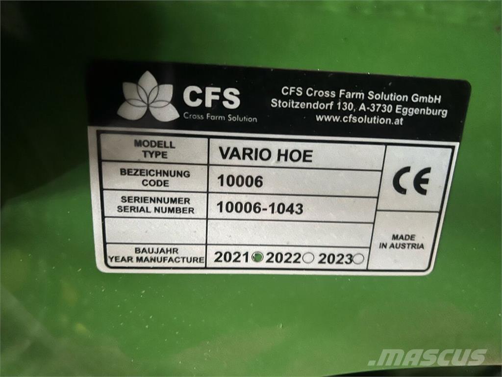  CFS Varihoe 620 Άλλες μηχανές σποράς και εξαρτήματα